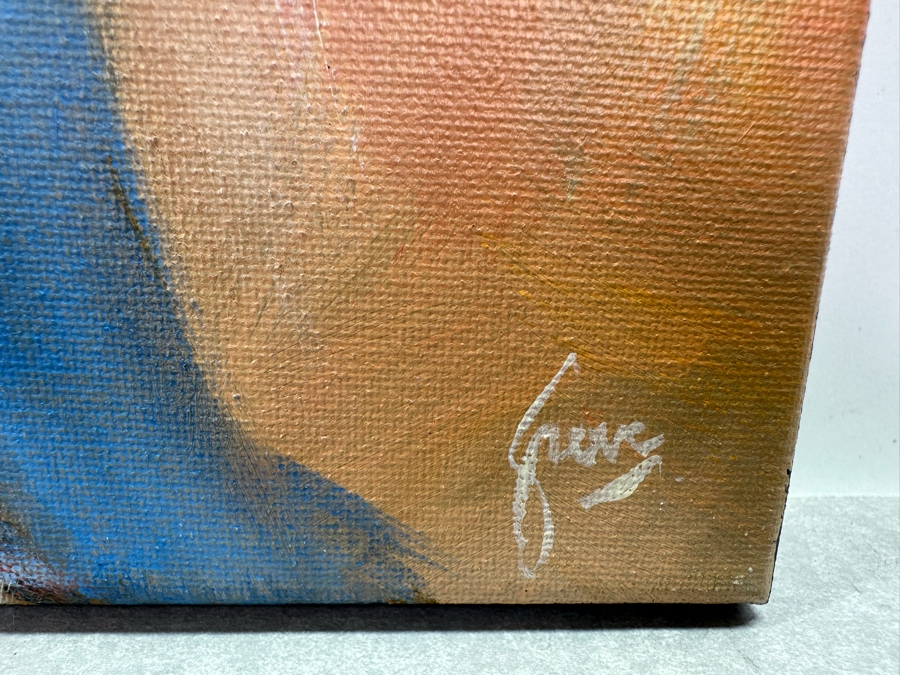 Gerrit Greve (1948-2024, Cardiff by the Sea, CA) Original Abstract Acrylic Painting On Canvas 2019 Signed Verso 16' X 20' Estimate $1,000-$2,000 [Photo 5]