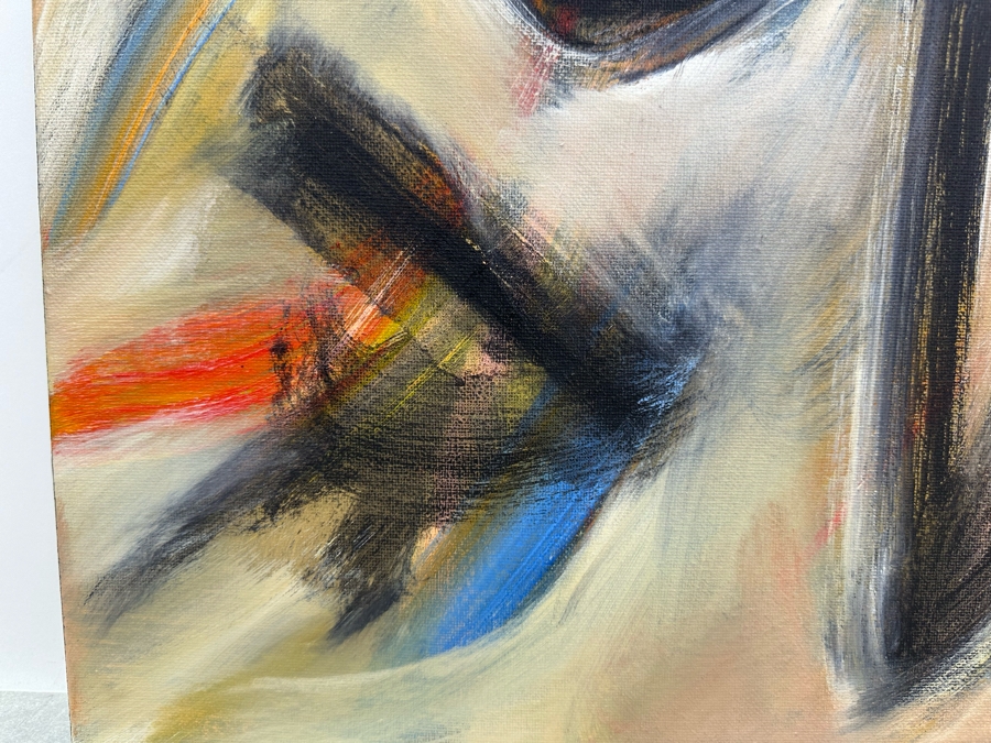 Gerrit Greve (1948-2024, Cardiff by the Sea, CA) Original Abstract Acrylic Painting On Canvas 2019 Signed Verso 16' X 20' Estimate $1,000-$2,000 [Photo 3]