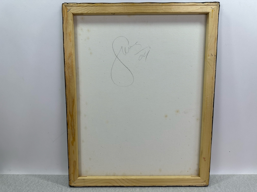 Gerrit Greve (1948-2024, Cardiff by the Sea, CA) Original Abstract Acrylic Painting On Canvas 2004 Signed Verso 16' X 20' Estimate $1,000-$2,000 [Photo 5]