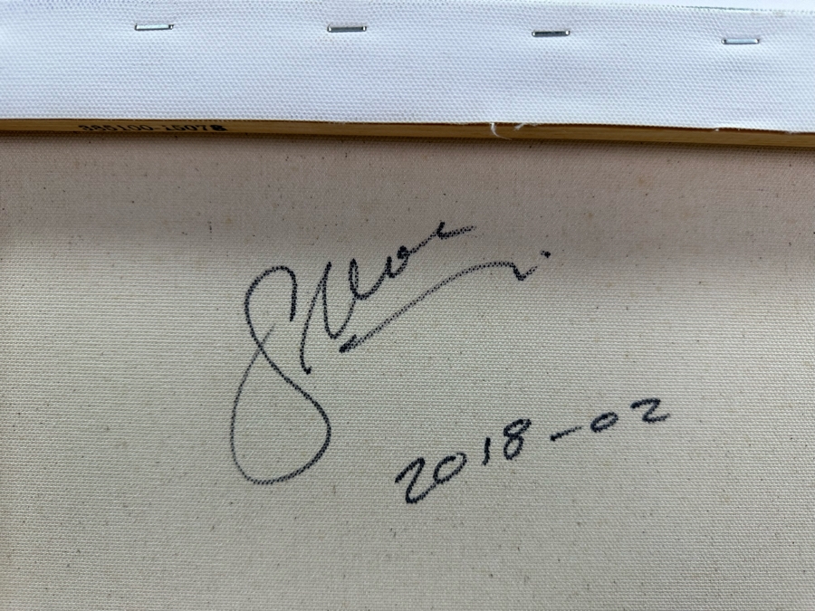 Gerrit Greve (1948-2024, Cardiff by the Sea, CA) Original Abstract Nude Woman Acrylic Painting On Canvas 2018 Signed Verso 16' X 20' Estimate $1,000-$2,000 [Photo 7]