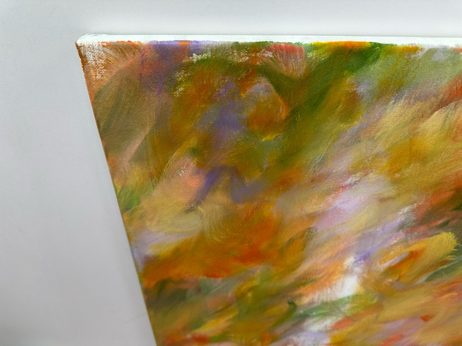 Gerrit Greve (1948-2024, Cardiff by the Sea, CA) Original Abstract Acrylic Painting On Canvas 2018 Signed Front & Verso 16' X 20' Estimate $1,000-$2,000 [Photo 5]