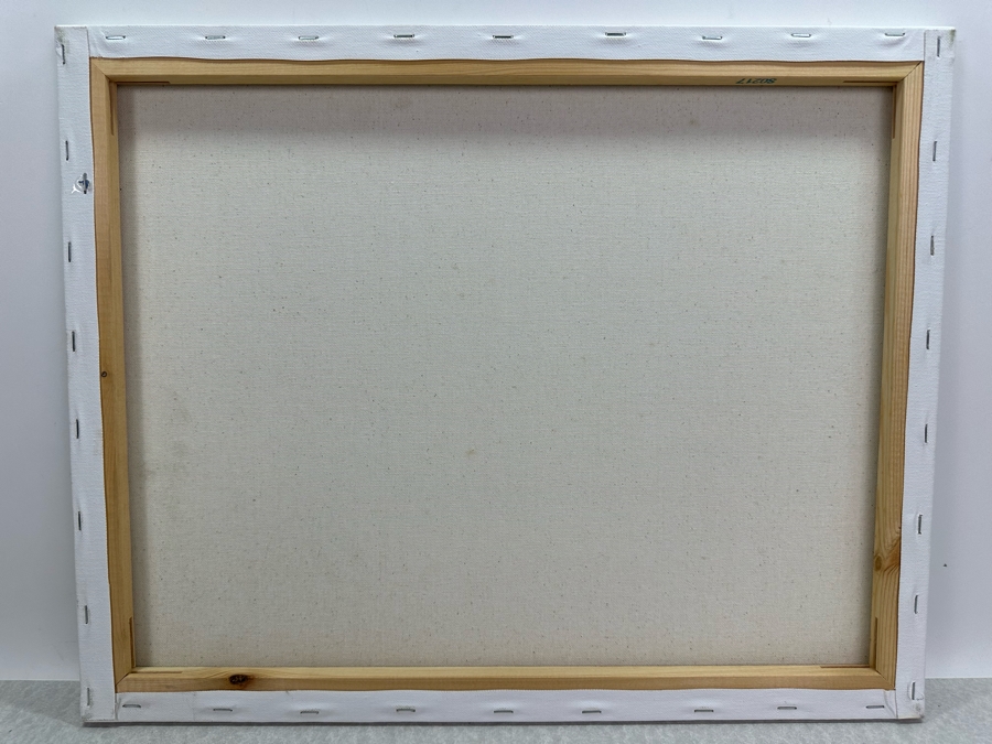 Gerrit Greve (1948-2024, Cardiff by the Sea, CA) Original Abstract Ocean Waves Acrylic Painting On Canvas Signed Front 16' X 20' Estimate $1,000-$2,000 [Photo 5]