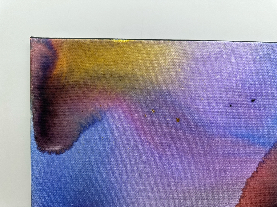 Gerrit Greve (1948-2024, Cardiff by the Sea, CA) Original Abstract Flowers Acrylic Painting On Canvas 2020 Signed Verso 20' X 16' Estimate $1,000-$2,000 [Photo 3]