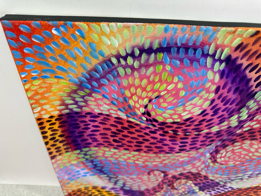 Gerrit Greve (1948-2024, Cardiff by the Sea, CA) Original Abstract Heart Acrylic Painting On Canvas 2020 Signed Verso 20' X 16' Estimate $1,000-$2,000 [Photo 4]