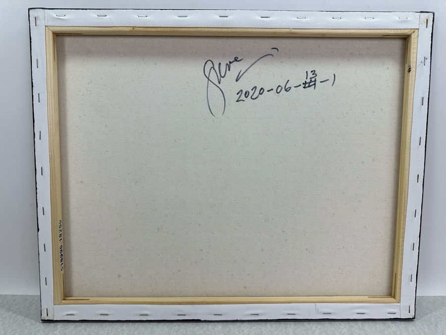 Gerrit Greve (1948-2024, Cardiff by the Sea, CA) Original Abstract Heart Acrylic Painting On Canvas 2020 Signed Verso 20' X 16' Estimate $1,000-$2,000 [Photo 4]