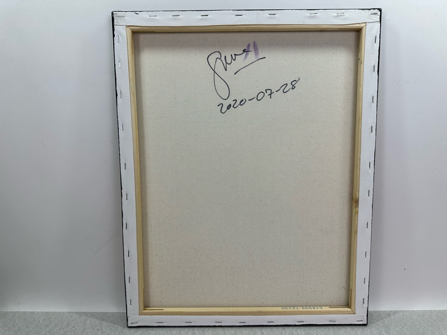 Gerrit Greve (1948-2024, Cardiff by the Sea, CA) Original Abstract Acrylic Painting On Canvas 2020 Signed Verso 16' X 20' Estimate $1,000-$2,000 [Photo 5]