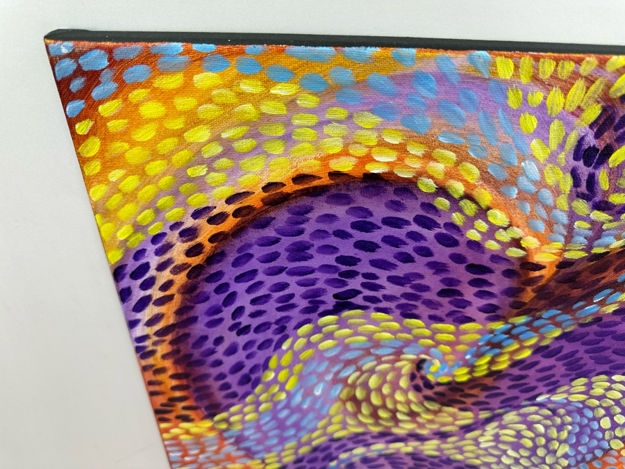 Gerrit Greve (1948-2024, Cardiff by the Sea, CA) Original Abstract Heart Acrylic Painting On Canvas 2020 Signed Verso 16' X 20' Estimate $1,000-$2,000 [Photo 4]