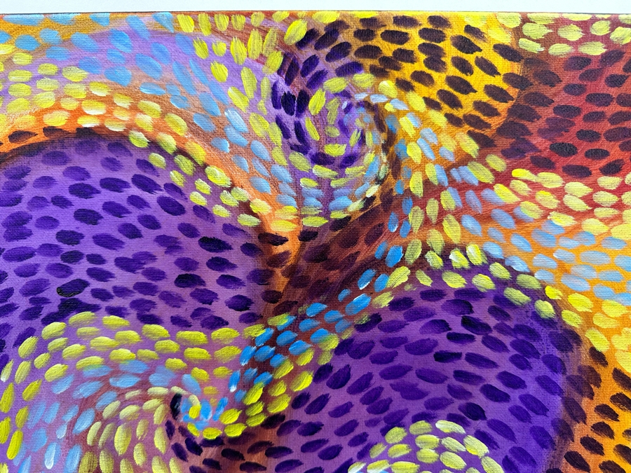 Gerrit Greve (1948-2024, Cardiff by the Sea, CA) Original Abstract Heart Acrylic Painting On Canvas 2020 Signed Verso 16' X 20' Estimate $1,000-$2,000 [Photo 2]