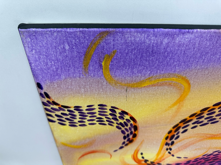 Gerrit Greve (1948-2024, Cardiff by the Sea, CA) Original Abstract Acrylic Painting On Canvas 2020 Signed Verso 20' X 16' Estimate $1,000-$2,000 [Photo 4]