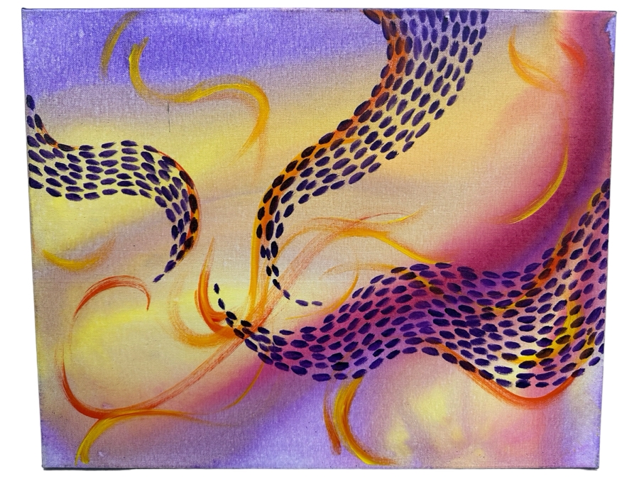 Gerrit Greve (1948-2024, Cardiff by the Sea, CA) Original Abstract Acrylic Painting On Canvas 2020 Signed Verso 20' X 16' Estimate $1,000-$2,000