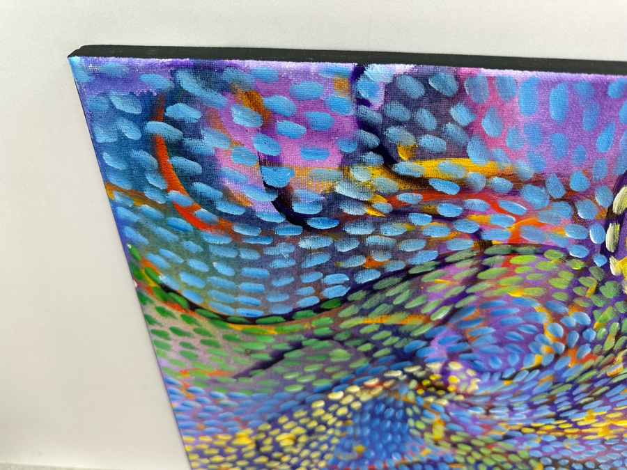 Gerrit Greve (1948-2024, Cardiff by the Sea, CA) Original Abstract Acrylic Painting On Canvas 2020 Signed Verso 20' X 16' Estimate $1,000-$2,000 [Photo 4]