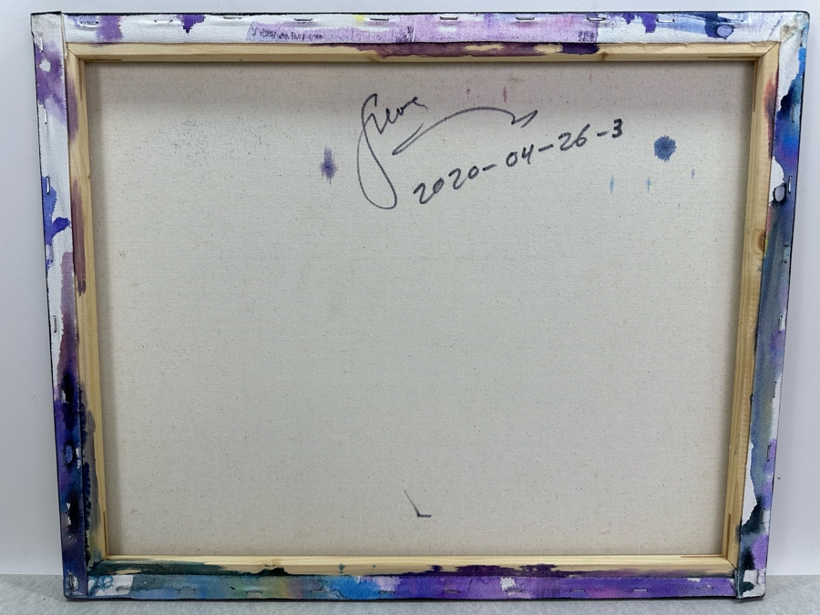 Gerrit Greve (1948-2024, Cardiff by the Sea, CA) Original Abstract Acrylic Painting On Canvas 2020 Signed Verso 20' X 16' Estimate $1,000-$2,000 [Photo 5]