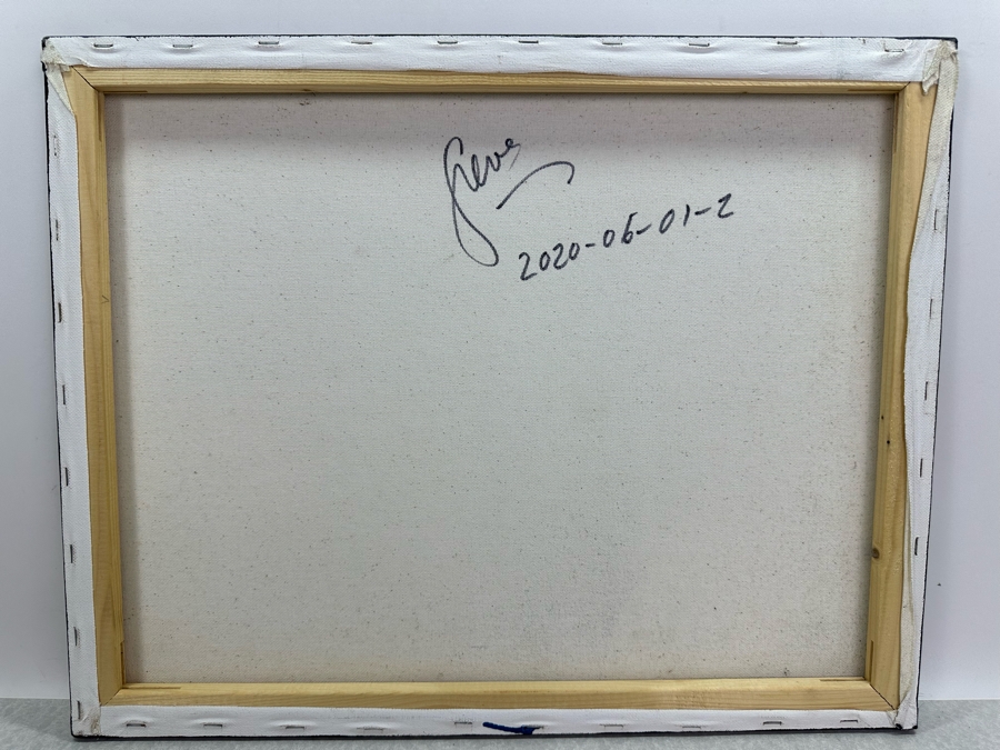 Gerrit Greve (1948-2024, Cardiff by the Sea, CA) Original Abstract Acrylic Painting On Canvas 2020 Signed Verso 20' X 16' Estimate $1,000-$2,000 [Photo 4]