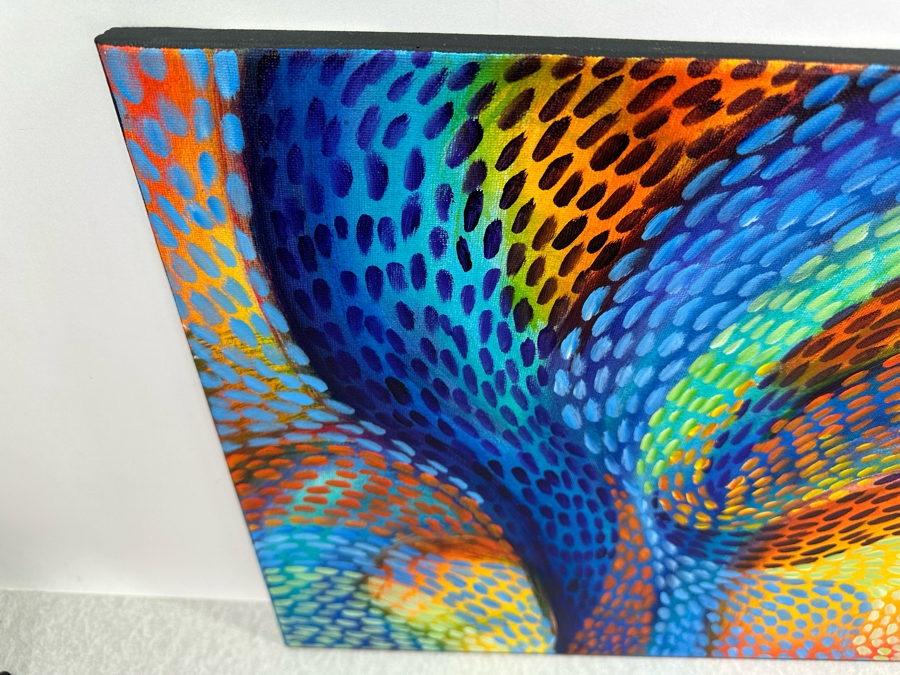 Gerrit Greve (1948-2024, Cardiff by the Sea, CA) Original Abstract Acrylic Painting On Canvas 2020 Signed Verso 20' X 16' Estimate $1,000-$2,000 [Photo 3]