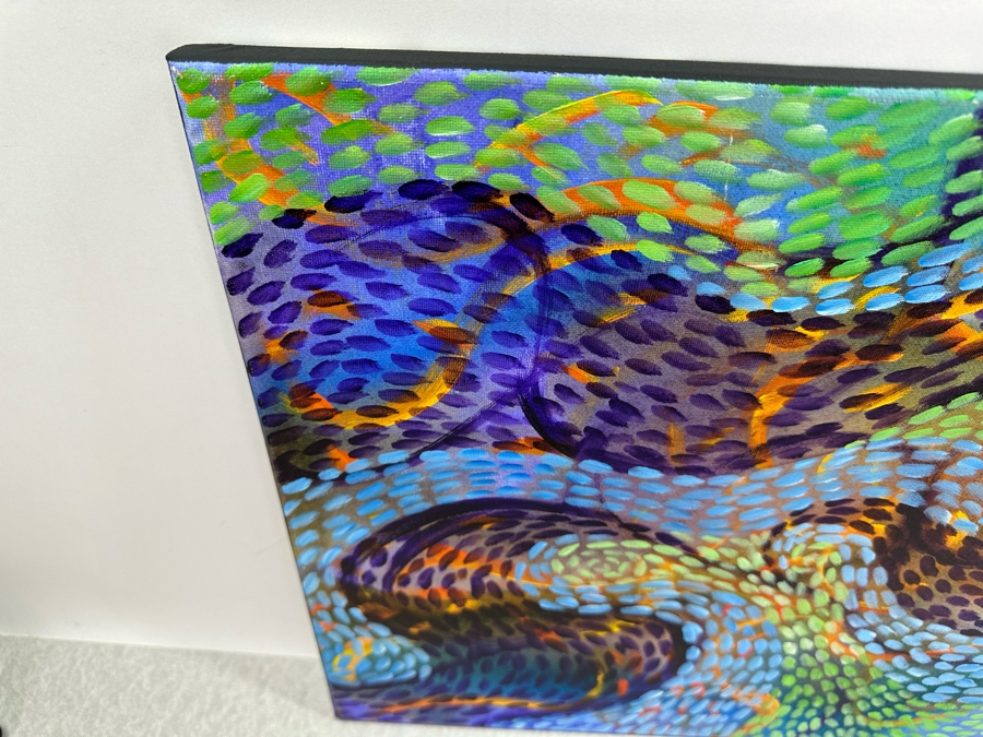 Gerrit Greve (1948-2024, Cardiff by the Sea, CA) Original Abstract Acrylic Painting On Canvas 2020 Signed Verso 20' X 16' Estimate $1,000-$2,000 [Photo 3]