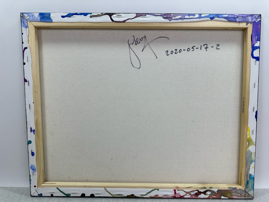 Gerrit Greve (1948-2024, Cardiff by the Sea, CA) Original Abstract Acrylic Painting On Canvas 2020 Signed Verso 20' X 16' Estimate $1,000-$2,000 [Photo 4]