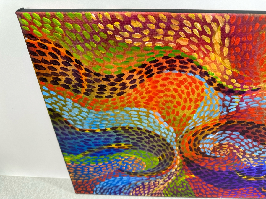 Gerrit Greve (1948-2024, Cardiff by the Sea, CA) Original Abstract Acrylic Painting On Canvas 2020 Signed Verso 20' X 16' Estimate $1,000-$2,000 [Photo 4]