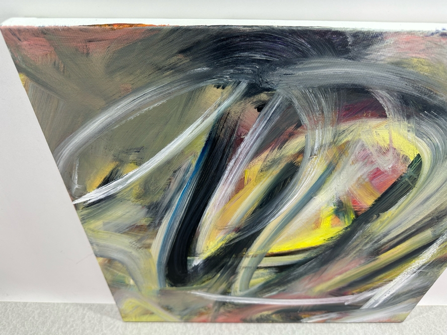 Gerrit Greve (1948-2024, Cardiff by the Sea, CA) Original Abstract Acrylic Painting On Canvas 2018 Signed Verso 18' X 18' Estimate $1,000-$2,000 [Photo 6]