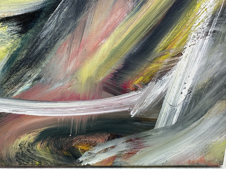 Gerrit Greve (1948-2024, Cardiff by the Sea, CA) Original Abstract Acrylic Painting On Canvas 2018 Signed Verso 18' X 18' Estimate $1,000-$2,000 [Photo 7]