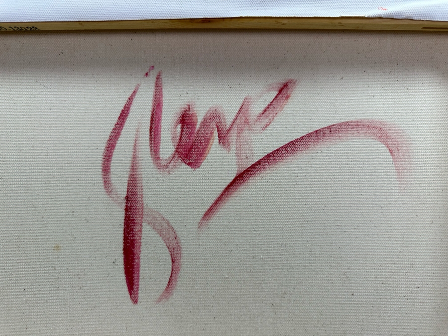 Gerrit Greve (1948-2024, Cardiff by the Sea, CA) Original Abstract Acrylic Painting On Canvas Signed Verso 16' X 20' Estimate $1,000-$2,000 [Photo 7]