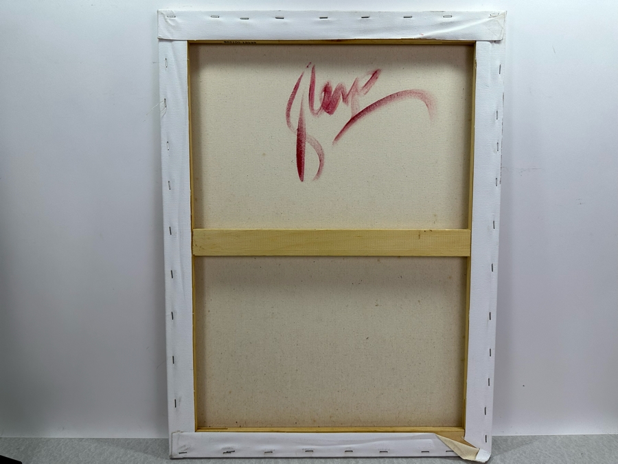 Gerrit Greve (1948-2024, Cardiff by the Sea, CA) Original Abstract Acrylic Painting On Canvas Signed Verso 16' X 20' Estimate $1,000-$2,000 [Photo 6]