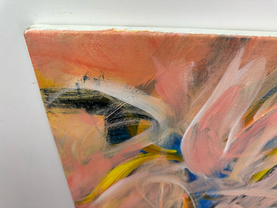 Gerrit Greve (1948-2024, Cardiff by the Sea, CA) Original Abstract Acrylic Painting On Canvas Signed Verso 16' X 20' Estimate $1,000-$2,000 [Photo 5]