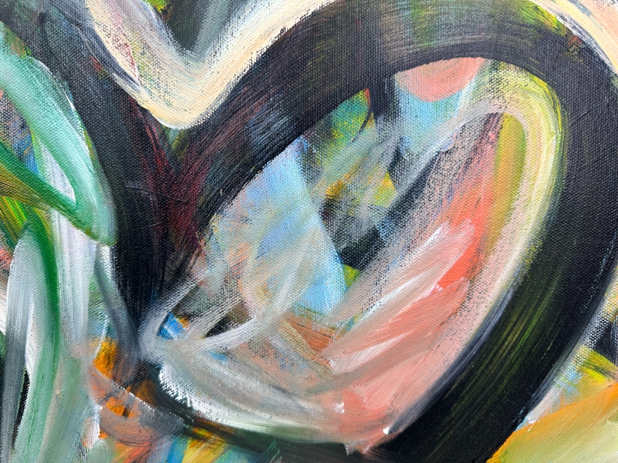 Gerrit Greve (1948-2024, Cardiff by the Sea, CA) Original Abstract Acrylic Painting On Canvas 2014 Signed Verso 20' X 16' Estimate $1,000-$2,000 [Photo 3]