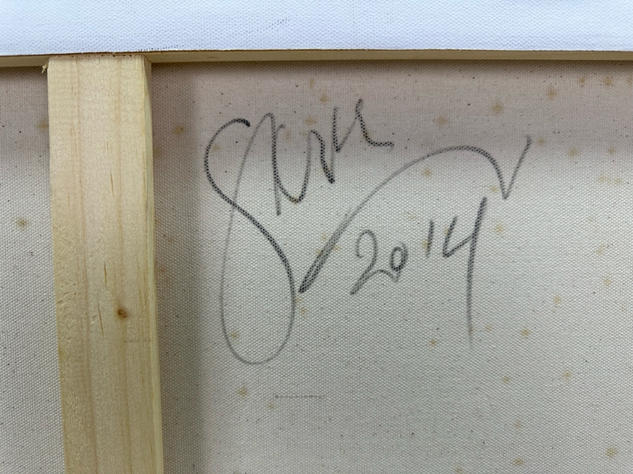 Gerrit Greve (1948-2024, Cardiff by the Sea, CA) Original Abstract Acrylic Painting On Canvas 2014 Signed Verso 20' X 16' Estimate $1,000-$2,000 [Photo 7]