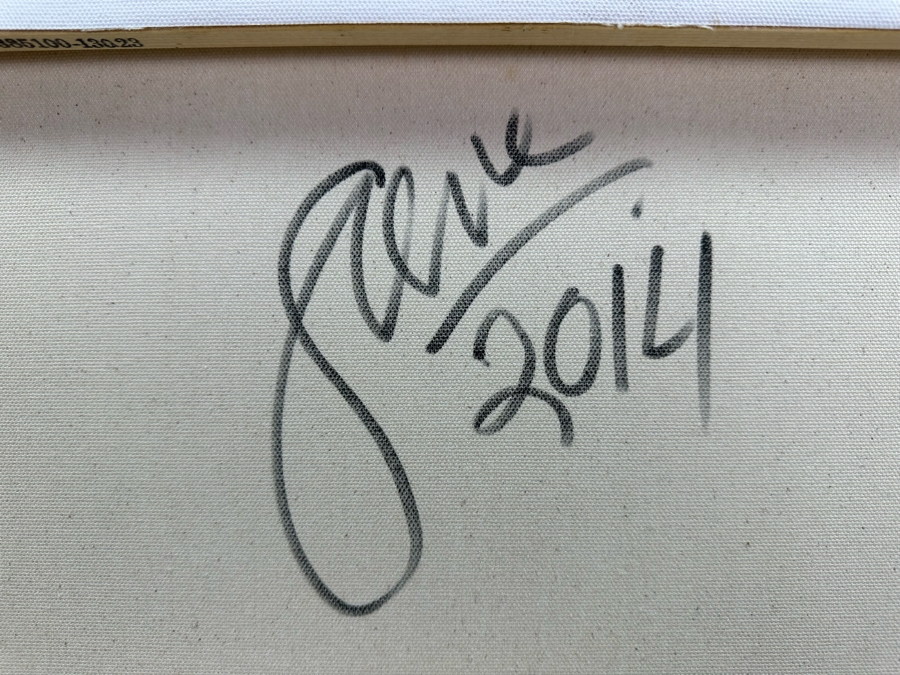 Gerrit Greve (1948-2024, Cardiff by the Sea, CA) Original Abstract Acrylic Painting On Canvas 2014 Signed Verso 16' X 20' Estimate $1,000-$2,000 [Photo 6]