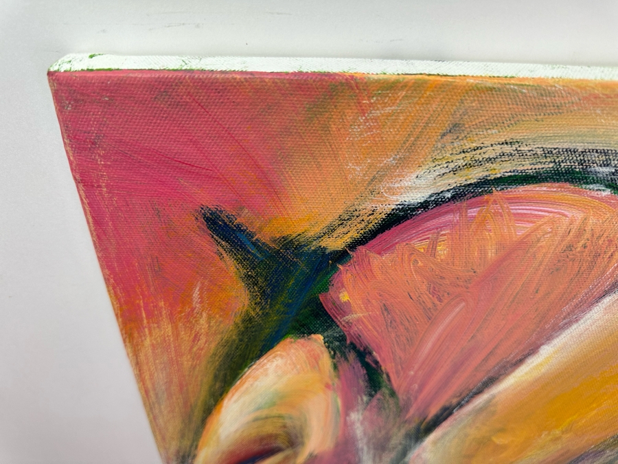 Gerrit Greve (1948-2024, Cardiff by the Sea, CA) Original Abstract Acrylic Painting On Canvas 2014 Signed Verso 16' X 20' Estimate $1,000-$2,000 [Photo 4]