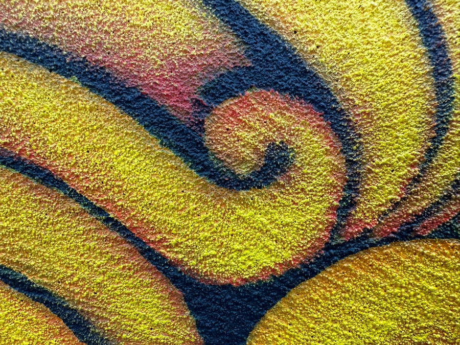 Gerrit Greve (1948-2024, Cardiff by the Sea, CA) Original Abstract Textured Sand Wave Acrylic Painting On Canvas Titled 'To The Beach 10' 2014 Signed Verso 20' X 16' Estimate $1,000-$2,000 [Photo 3]