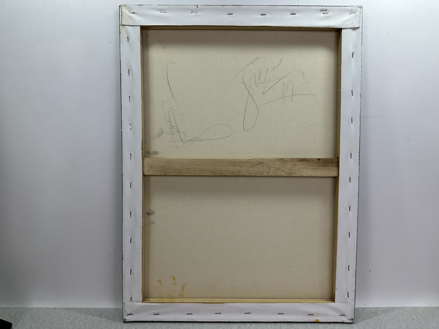 Gerrit Greve (1948-2024, Cardiff by the Sea, CA) Original Abstract Mixed Media Acrylic Painting On Canvas 16' X 20' Signed Verso Estimate $1,000-$2,000 [Photo 8]