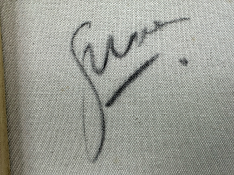 Gerrit Greve (1948-2024, Cardiff by the Sea, CA) Original Abstract Mixed Media Acrylic Painting On Canvas Signed Verso 20' X 16' Estimate $1,000-$2,000 [Photo 8]