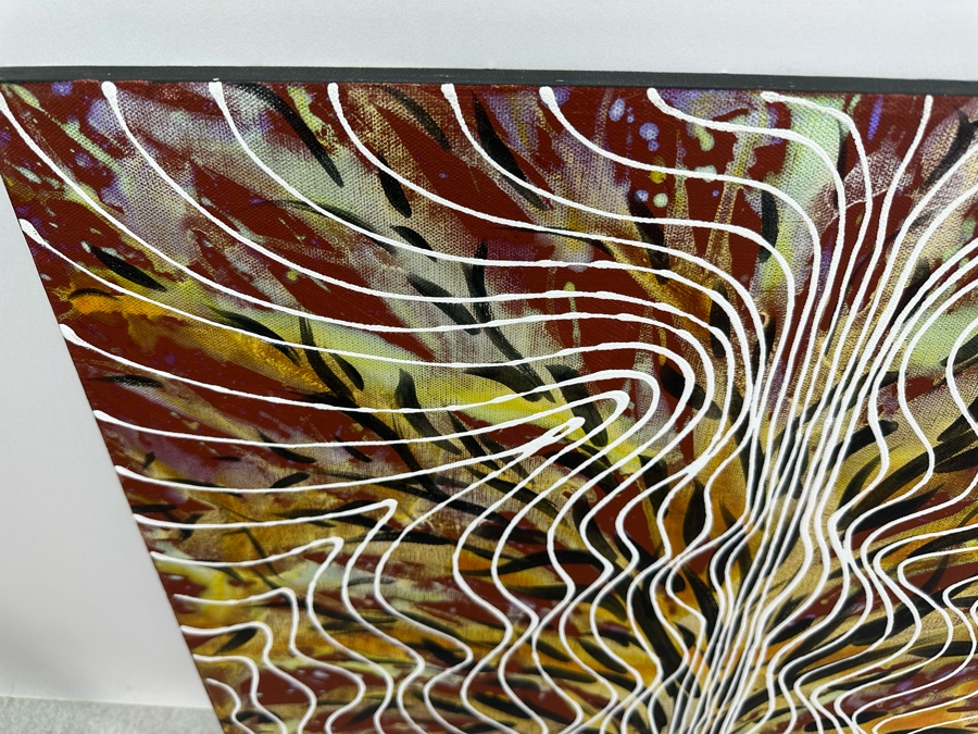 Gerrit Greve (1948-2024, Cardiff by the Sea, CA) Original Abstract Mixed Media Acrylic Painting On Canvas Signed Verso 20' X 16' Estimate $1,000-$2,000 [Photo 5]