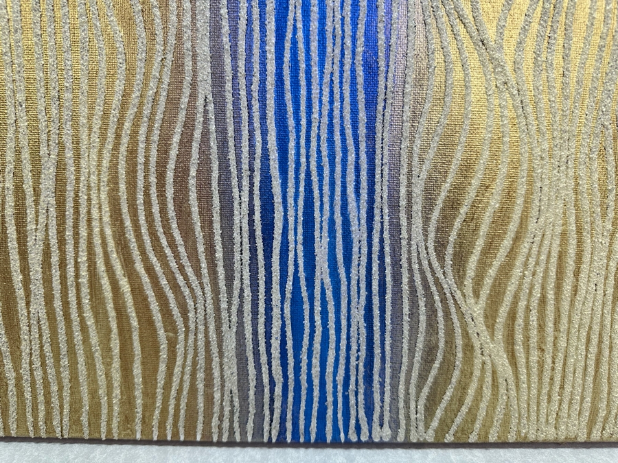 Gerrit Greve (1948-2024, Cardiff by the Sea, CA) Original Abstract Mixed Media Sand Acrylic Painting On Canvas 2010 Signed Verso 16' X 20' Estimate $1,000-$2,000 [Photo 4]