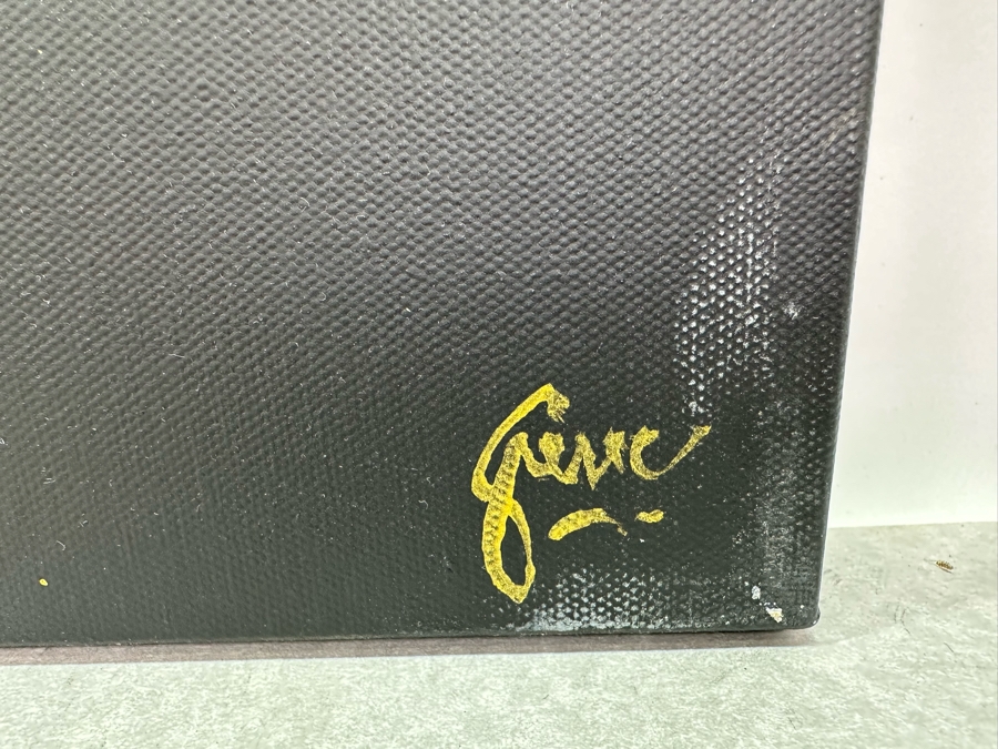 Gerrit Greve (1948-2024, Cardiff by the Sea, CA) Original Abstract Spirit Boats Acrylic Painting On Canvas Titled 'Voyage 294' 2018 Signed Verso 24' X 20' Estimate $1,000-$2,000 [Photo 2]