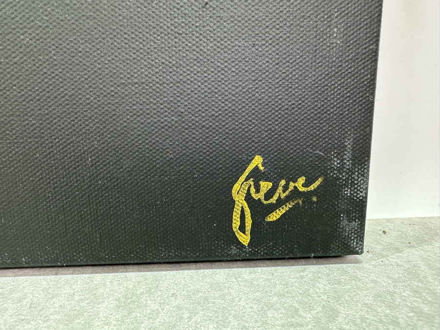 Gerrit Greve (1948-2024, Cardiff by the Sea, CA) Original Abstract Spirit Boats Acrylic Painting On Canvas 2018 Signed Verso 24' X 20' Estimate $1,000-$2,000 [Photo 5]