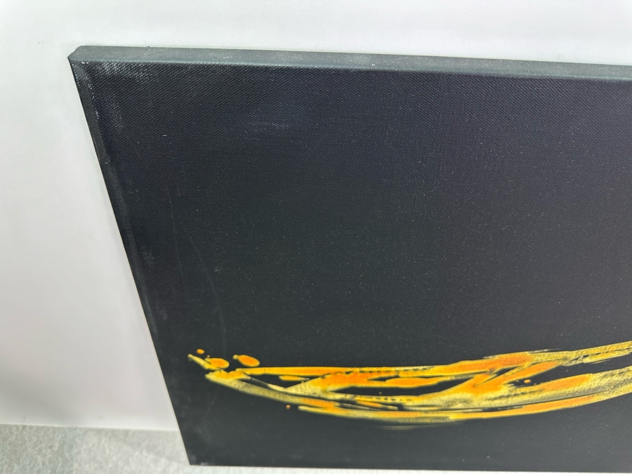 Gerrit Greve (1948-2024, Cardiff by the Sea, CA) Original Abstract Spirit Boats Acrylic Painting On Canvas 2018 Signed Verso 24' X 20' Estimate $1,000-$2,000 [Photo 6]