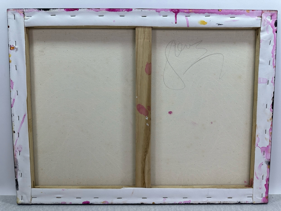 Gerrit Greve (1948-2024, Cardiff by the Sea, CA) Original Mixed Media Wave Acrylic Painting On Canvas Signed Verso 24' X 20' Estimate $1,000-$2,000 [Photo 7]