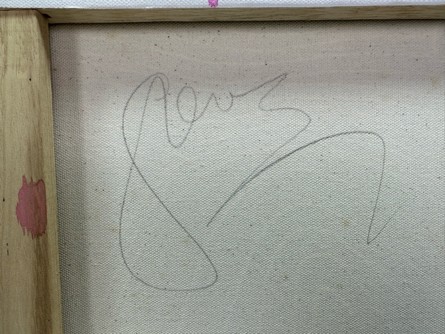 Gerrit Greve (1948-2024, Cardiff by the Sea, CA) Original Mixed Media Wave Acrylic Painting On Canvas Signed Verso 24' X 20' Estimate $1,000-$2,000 [Photo 8]