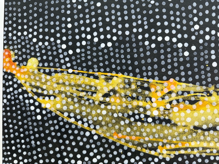 Gerrit Greve (1948-2024, Cardiff by the Sea, CA) Original Abstract Spirit Boats Acrylic Painting On Canvas Panel Titled 'Spirit Boat 91' 2007 Signed Verso 24' X 20' Estimate $1,000-$2,000 [Photo 2]