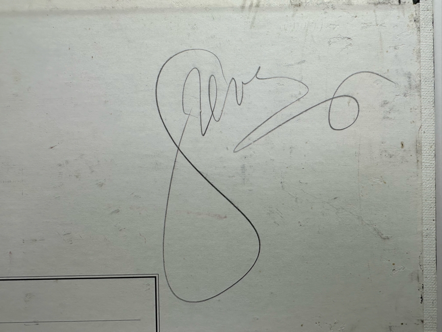 Gerrit Greve (1948-2024, Cardiff by the Sea, CA) Original Abstract Spirit Boats Acrylic Painting On Canvas Panel Titled 'Spirit Boat 91' 2007 Signed Verso 24' X 20' Estimate $1,000-$2,000 [Photo 8]