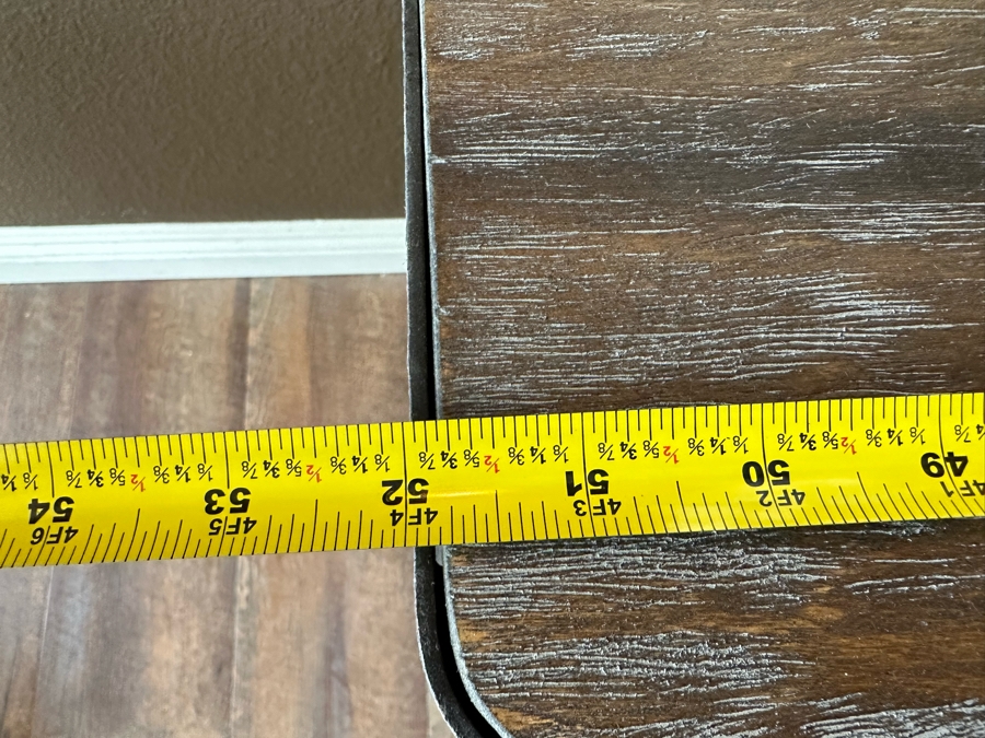 Restoration Hardware Reclaimed Wood And Metal Console Table On Casters 52'W X 20'D X 31'H [Photo 6]