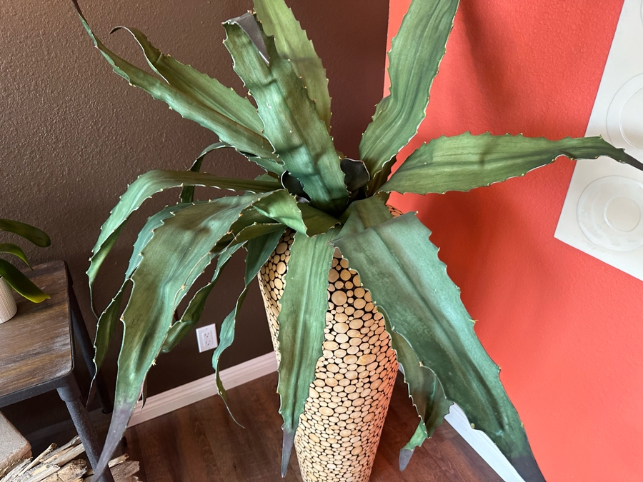 Large Cork Flower Vase With Artificial Plant 67'H [Photo 6]