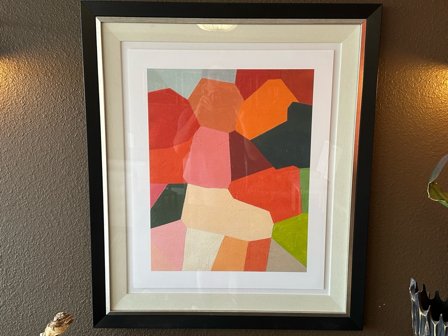 Framed Abstract Artwork From Z Gallerie 31' X 36'