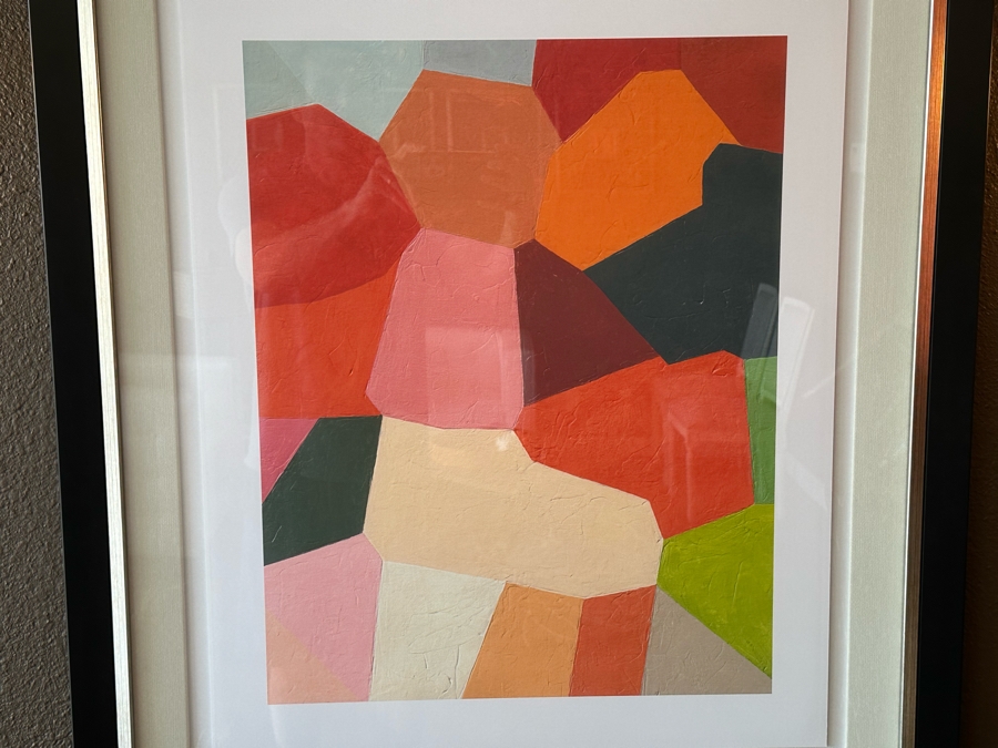 Framed Abstract Artwork From Z Gallerie 31' X 36' [Photo 3]