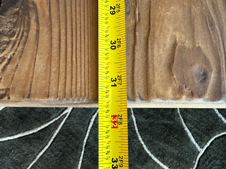 West Elm Reclaimed Wood Coffee Table 31.5'W X 31.5'D X 17.5'H [Photo 7]