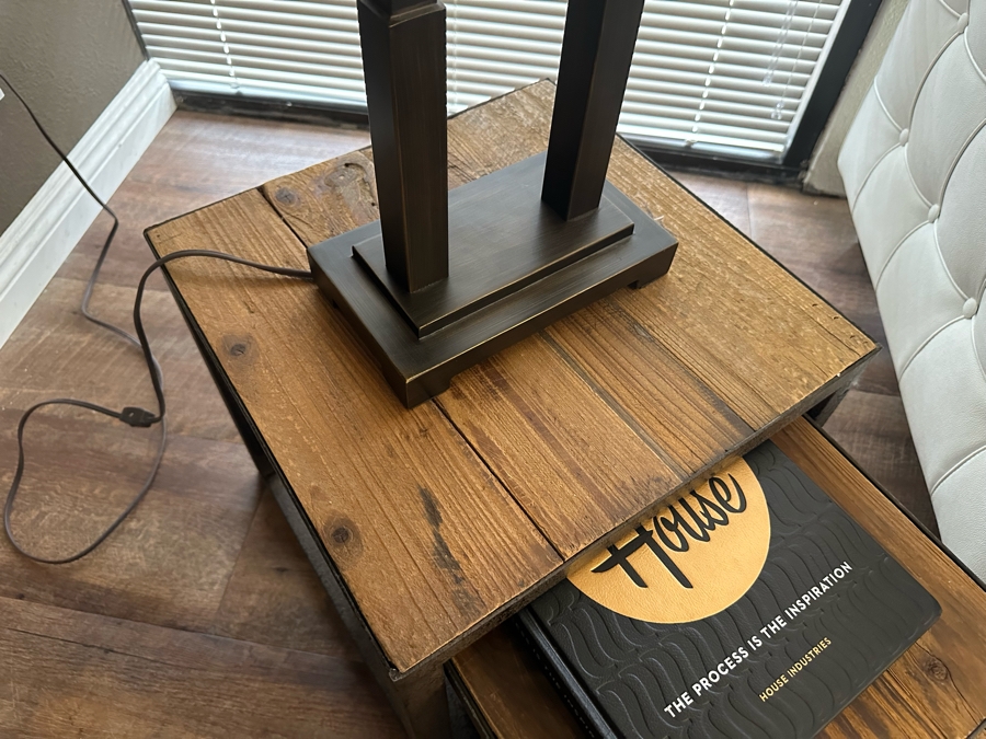 3-Piece Reclaimed Wood & Metal Nesting Tables By Zuo Era 16'W X 16'D X 16'H [Photo 9]