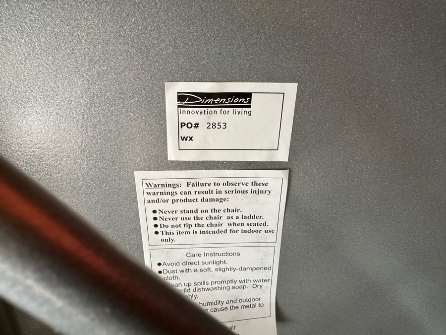 Set Of Four Modern Metal Armchairs By Dimensions [Photo 5]