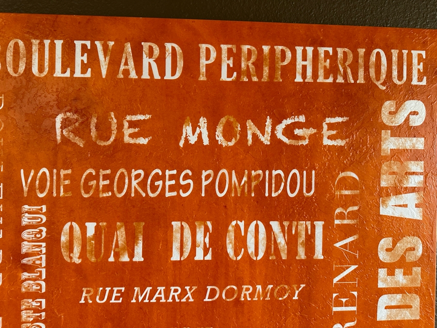 Orange French Canvas Print 30' X 40'